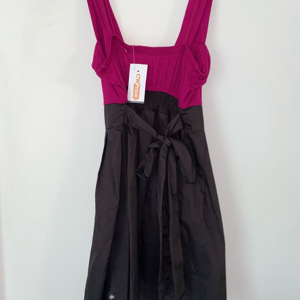 size medium, pink and brown cute dress!! new with tags - Picture 4 of 6